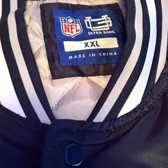 NEW! Dallas Cowboys Ultra Game Satin Bomber Varsity Jacket - Picture 7 of 10
